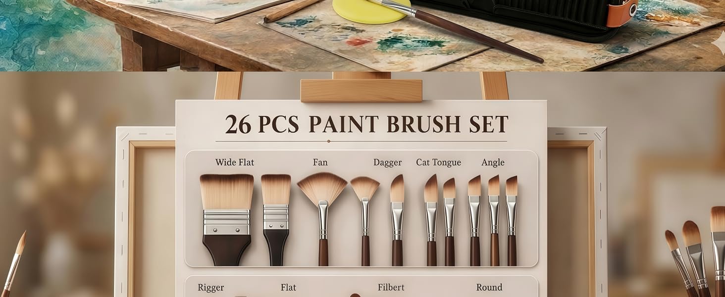 watercolor brushes