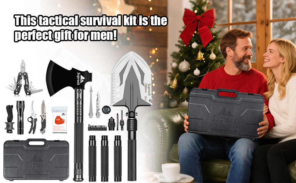 The Multi-Function Tactical Shovel Set is the perfect gift for any occasion.