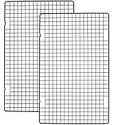 Tebery 2 Pack Black Heavy Duty Wire Cooking Rack Baking Racks, 16" x 10" Nonstick Baking &amp; Coolin...