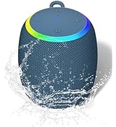 ZICOROOP Bluetooth Speaker, Portable Wireless with 15W Stereo Sound, IPX6 Waterproof, BT 5.3, LED...