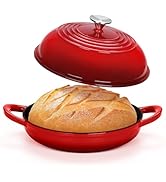 TeamFar Enameled Cast Iron Dutch Oven with Lid, 6 Quart Dutch Oven Pot for Sourdough Bread Baking...