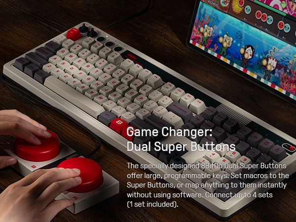 Retro Mechanical Keyboard 108 keys for Windows and Android Programmable Keyboard Hot-swappable