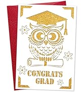 DISJOURNEY Graduation Card for Him Her - Congratulations High School College 2025 Graduation Gift