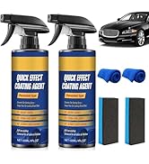 2Pcs Advanced Car Quick-Acting Coating Agent Spray,Car Scratch Wax Coating Spray, 3 in 1 High Pro...