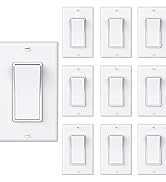 3 Way Light Switch with Wall Plate