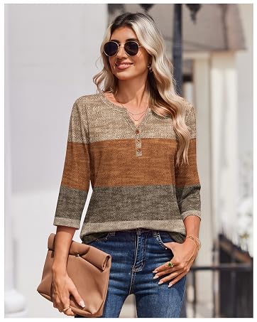 3/4 length sleeve tops