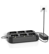 SAMCOM Six Way Charger Multi Unit Charger Station Compatible for FPCN30A Walkie Walkie Talkies an...