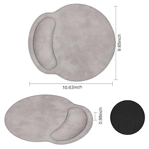 The mouse pad with wrist rest