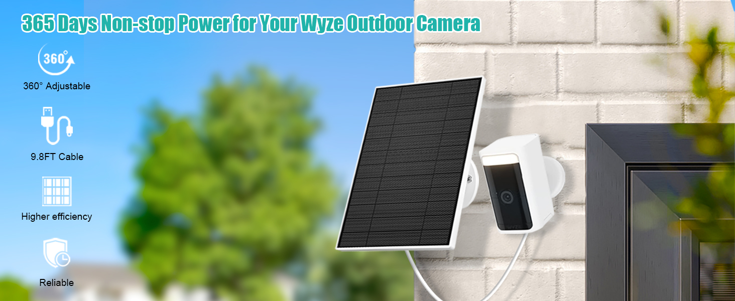 wyze battery cam pro solar panel
