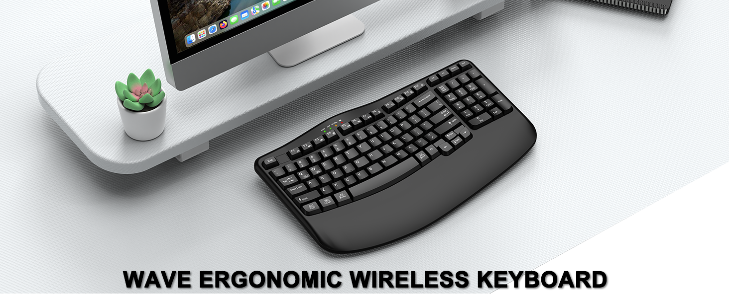 wireless ergonomic keyboard