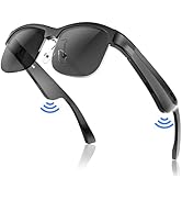 GAXABI Smart Glasses, Polarized Bluetooth Sunglasses, Built-in Mic &amp; Speakers, Voice Assistant, U...