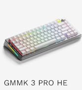 Glorious Gaming - GMMK 3 PRO HE: Wireless Gaming Keyboard Rapid Trigger, Hall Effect, Aluminum Bo...