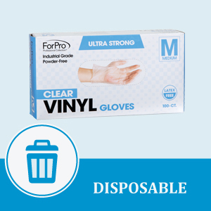 ForPro Powder Free Vinyl Gloves