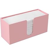 Acrylic Paper Towel Holder Countertop, Pink Paper Towel Dispenser, Napkin Holder, Suitable for Z-...