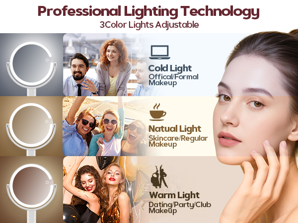 magnified mirror with lights makeup vanity mirror with lights vanity mirror with led lights