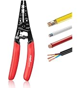 KATA Wire Cutter/Wire Stripper Tool, 8 Inch Dual NM Cable Stripper/Cutter Cuts Solid Copper Wire,...