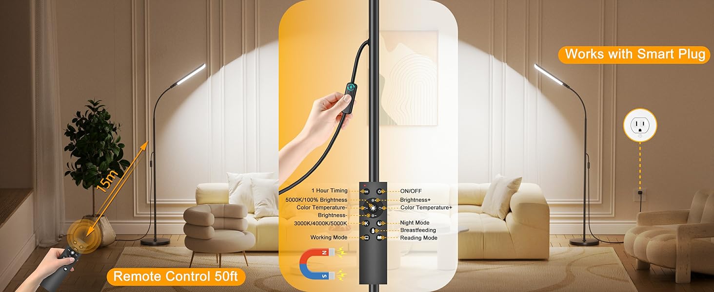 floor lamp with remote