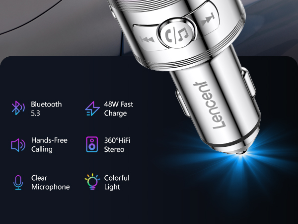 bluetooth cigarette adapter for car