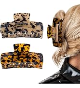 Aileam Hair Claw Clips, Big 4 Inch Tortoise Hair Banana Barrettes, Acrylic French Jaw Clips for W...