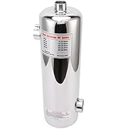 Diydeg Pool Heat Exchanger, 60KW Stainless Steel Thermostatic Heating Hot Water Conduction Cyclic...