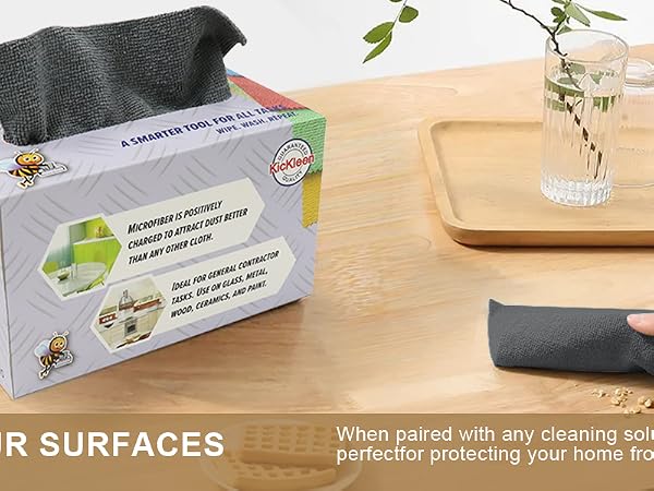 gray microfiber cleaning cloths