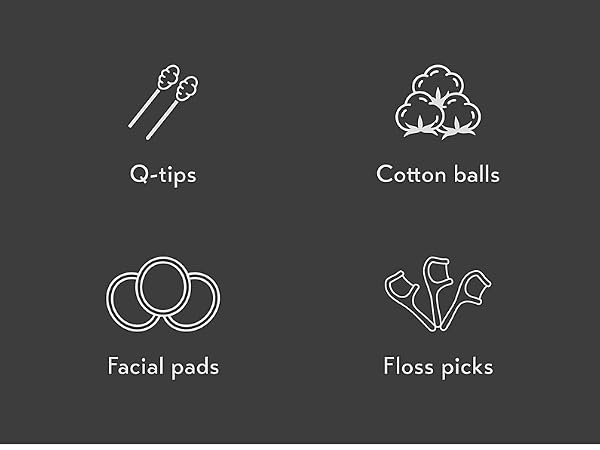 qtip container bathroom accessories features