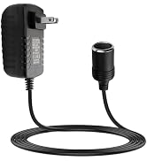 12V 2A 24W AC to DC Converter Car Outlet Adapter, Car Cigarette Lighter Adapter to Wall Plug, Pow...