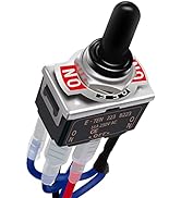 TWTADE Waterproof Momentary Reverse Polarity Switch 12V 10 Amps DC Motor Control 6 Pin 3 Position...