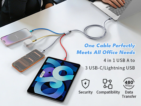 USB C Multi Charging Cable