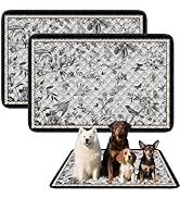 Washable Pee Pads for Dogs - 2PCS 24"x36" Reusable Puppy Pads Non-Slip &amp; Leak-Proof, Absorbent Do...