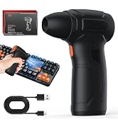 WERTYI Electric Air Duster-3 Gear Adjustable 130000RPM Compressed Air Duster for Computer Keyboar...
