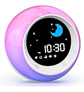 I·CODE Time to Wake Alarm Clock for Kids, Children's Sleep Trainer, Kids Wake Up Light, Sleep Sou...
