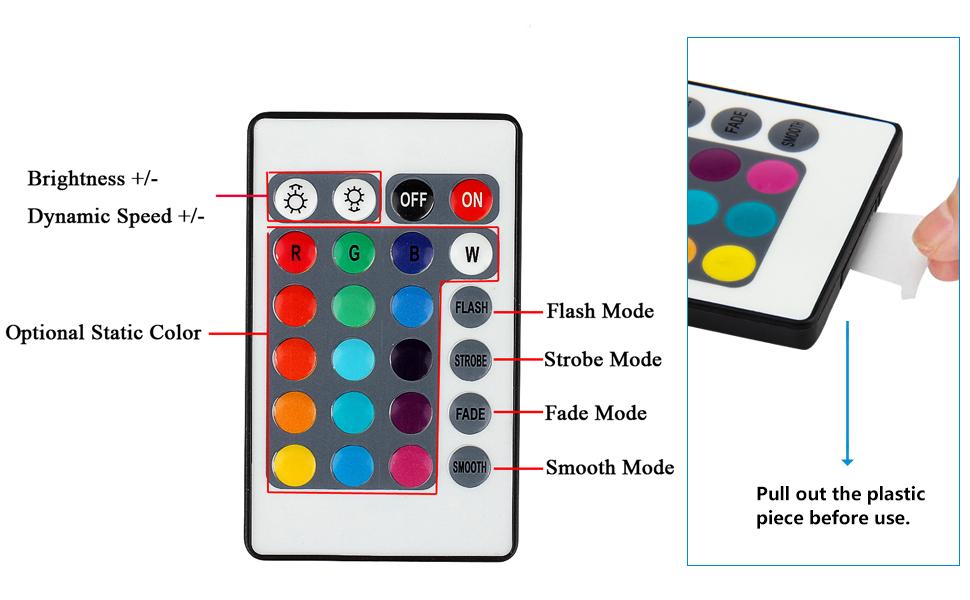 RGB ROPE LIGHT REMOTE CONTROL