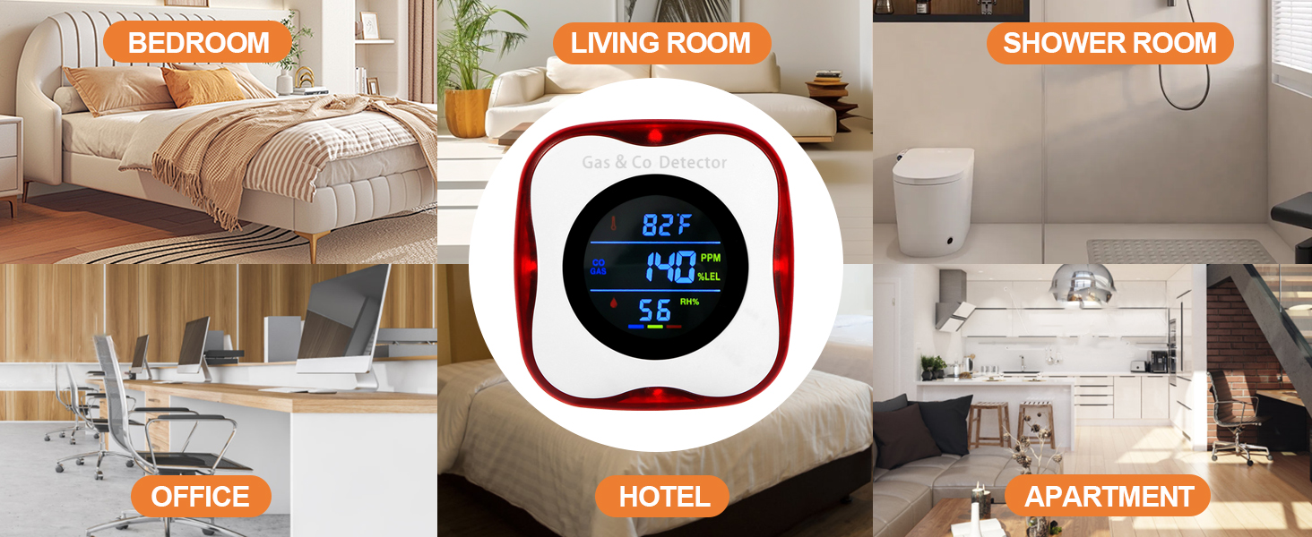 combination gas and carbon monoxide detector