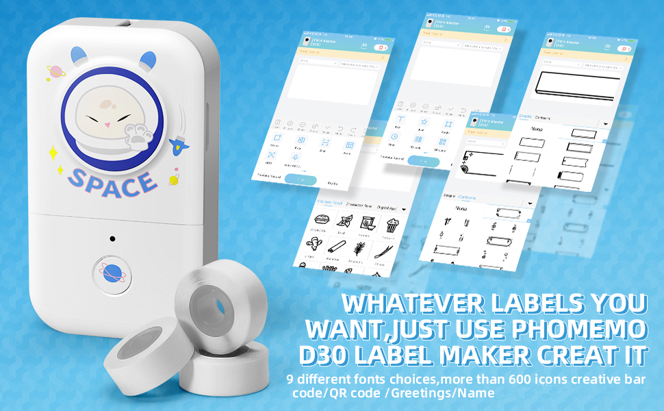 Phomemo D30 labels