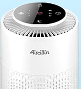 2 Pack Air Purifiers for Home with HEPA Filters, Portable Air Purifier with Nightlight Speed Cont...