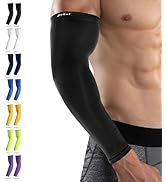 HiRui Arm Compression Sleeves for Men Women Youth, UV Protection 20-30mmHG Support Tattoo Cover, ...