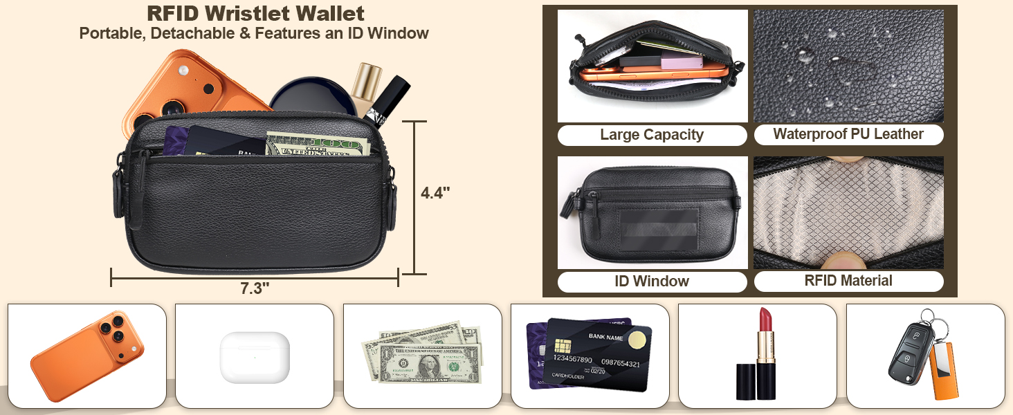 clip and go strap for phone with wallet crossbody