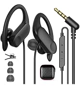 3.5mm Wired Earbuds Over Ear Buds for Kids Women 5FT Long Cord Plug in Headphones Earhook 3.5 mm ...