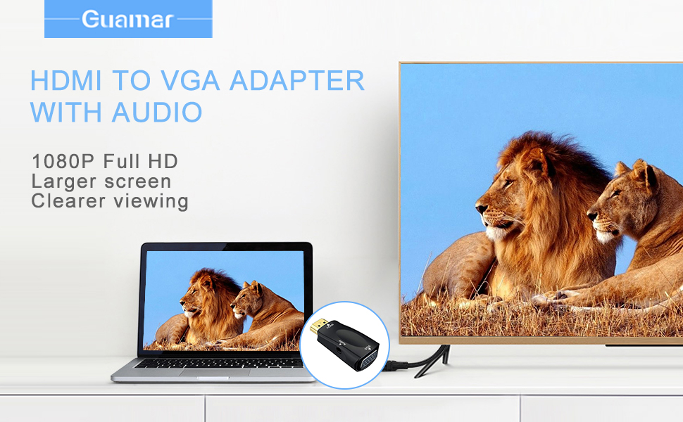 hdmi to vga with audio adapter hdmi to 3.5 mm audio headphone jack converter for laptop pc monitor