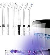 HEYAXA Water Dental Flosser for Teeth Cleaning with 1000ML Large Capacity and UV Storage, 10 Adju...