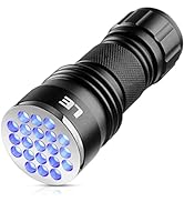 LE Black Light Flashlight, Small UV Lights with 21 LEDs, 395nm, Ultraviolet Light Detector for In...