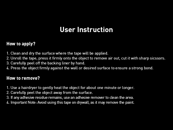 User Instruction