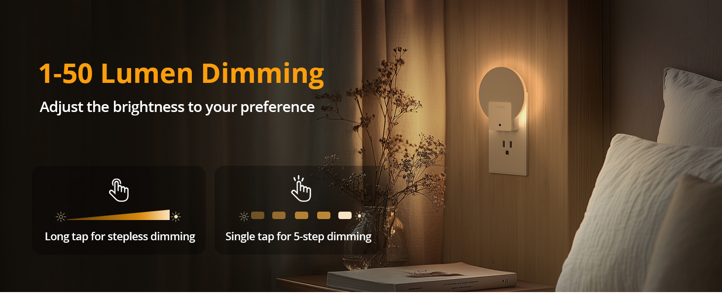 dimmable night light