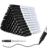 Permanent markers, 100 packs permanent markers bulk, quick drying in one second, waterproof, smoo...