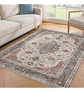Washable Rugs 5x7 Area Rugs - Tribal Rug for Living Room 5X7 Vintage Carpet Rug for Bedroom with ...
