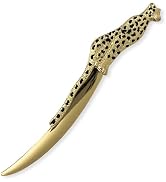 Premium Leopard Letter Opener | Gold Electroplated Desk Accessory for Home or Office | Mail Openi...