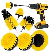 ETOUPA 8 Pcs Drill Brush Attachment Set, Power Cleaning Scrub Brush Kit with Extend Long Attachme...