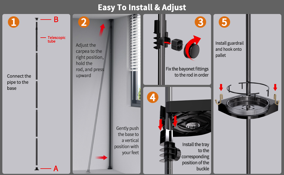 corner shower shelves