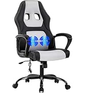 Pazidom Gaming Chair, Office Chair Ergonomic Computer Chair with Massage Lumbar Support High Back...